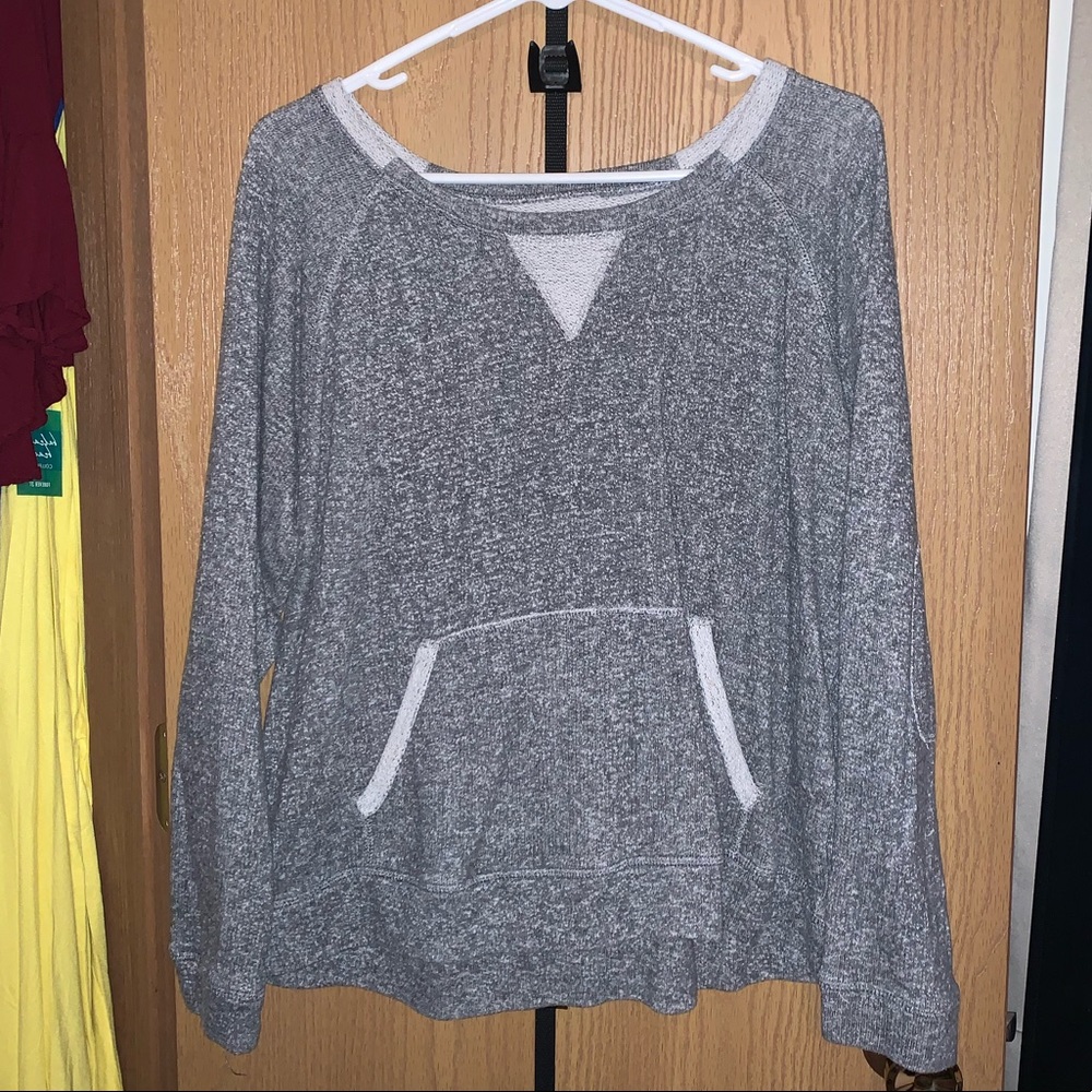 🌸 Grey heather pull over sweater